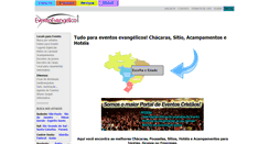 Desktop Screenshot of eventoevangelico.com.br