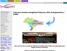 Tablet Screenshot of eventoevangelico.com.br